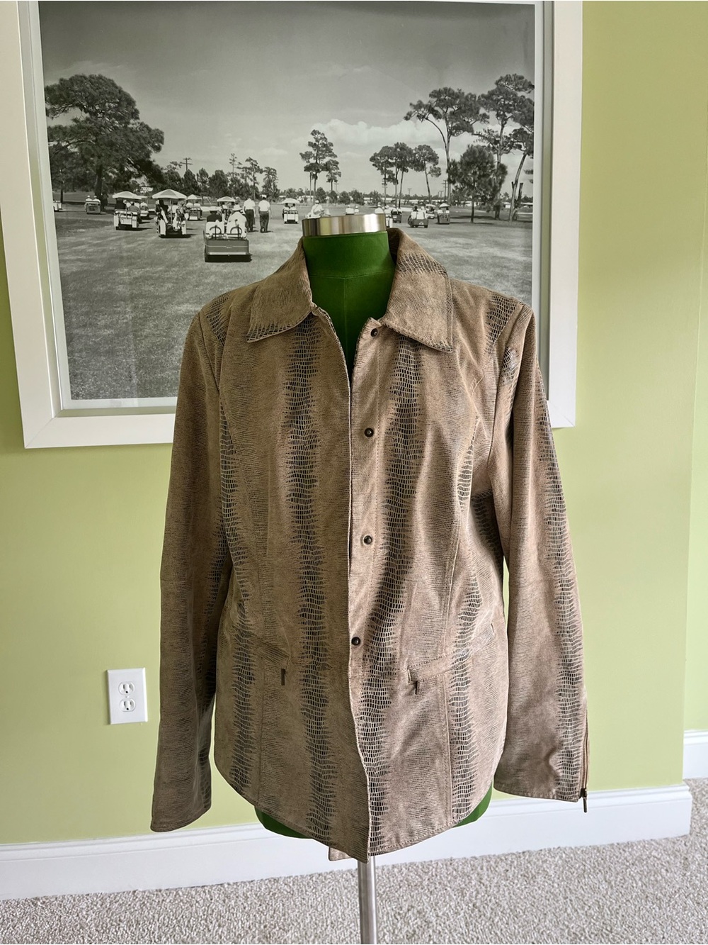 Women’s Snake Skin Genuine Leather Jacket